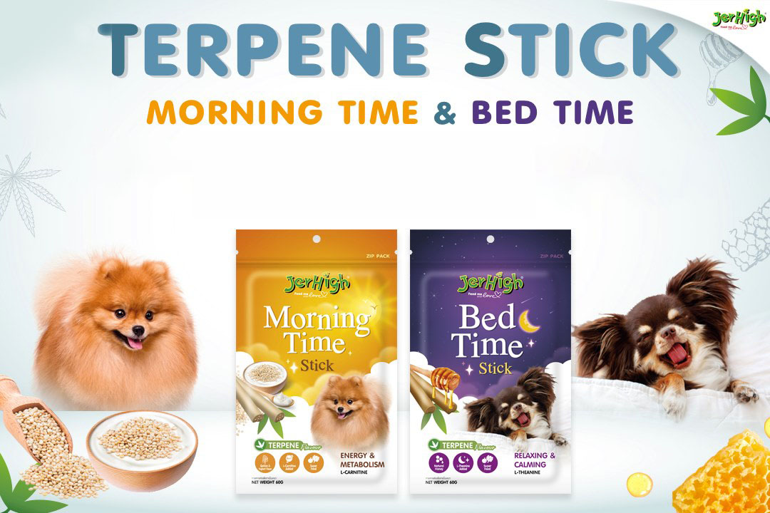 Jerhigh Morning Time/ Bed Time Terpene Dog Stick, 60g – Petzo