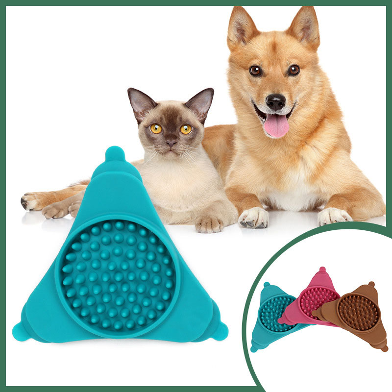 1pc-pet Out Slow Licking Mat Feeder With Suction Cup Disc Slow Feeding Mat