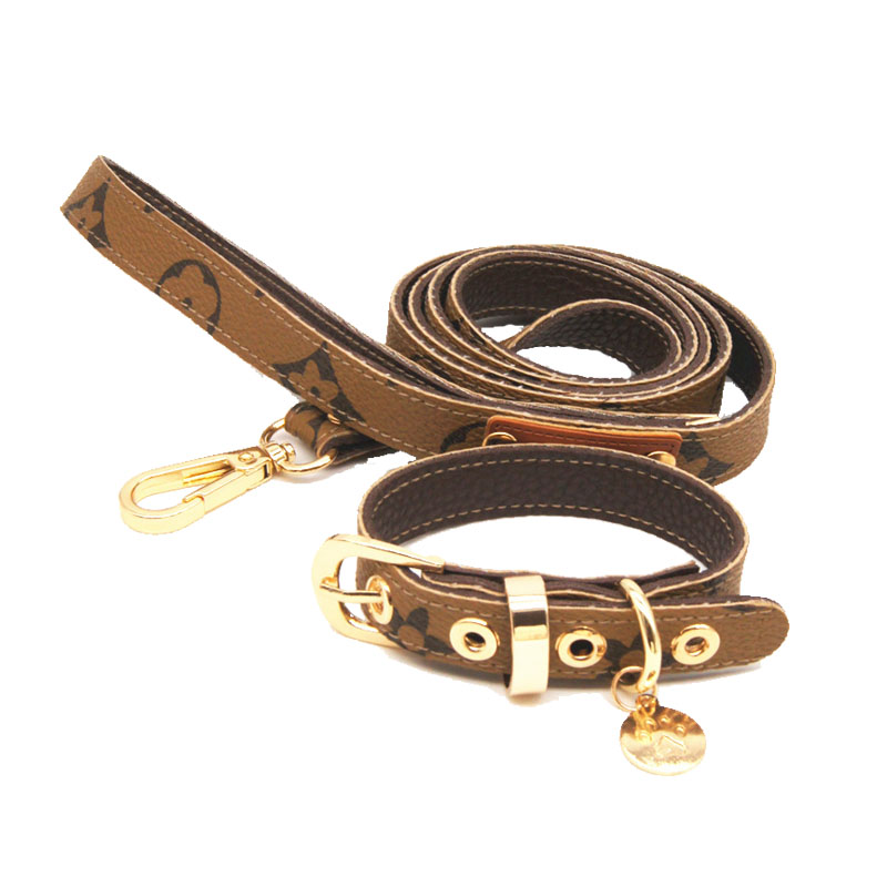 louis vuitton dog collar and leash set