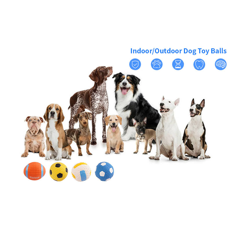 LEGEND SANDY Indestructible Squeaky Dog Chew Toys for Large Breeds, Treat  Dispensing Puzzle Toys, Natural Rubber Balls