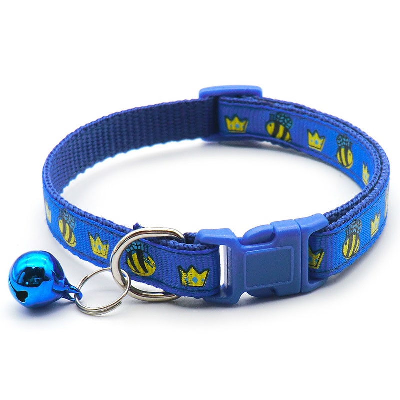 Preston Blue Bee Cat Collar