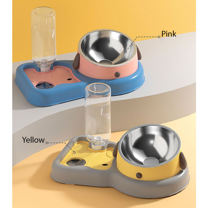 Funny Dog Style 3in1 Slow Feeder Bowl and Water Dispenser – Petzo