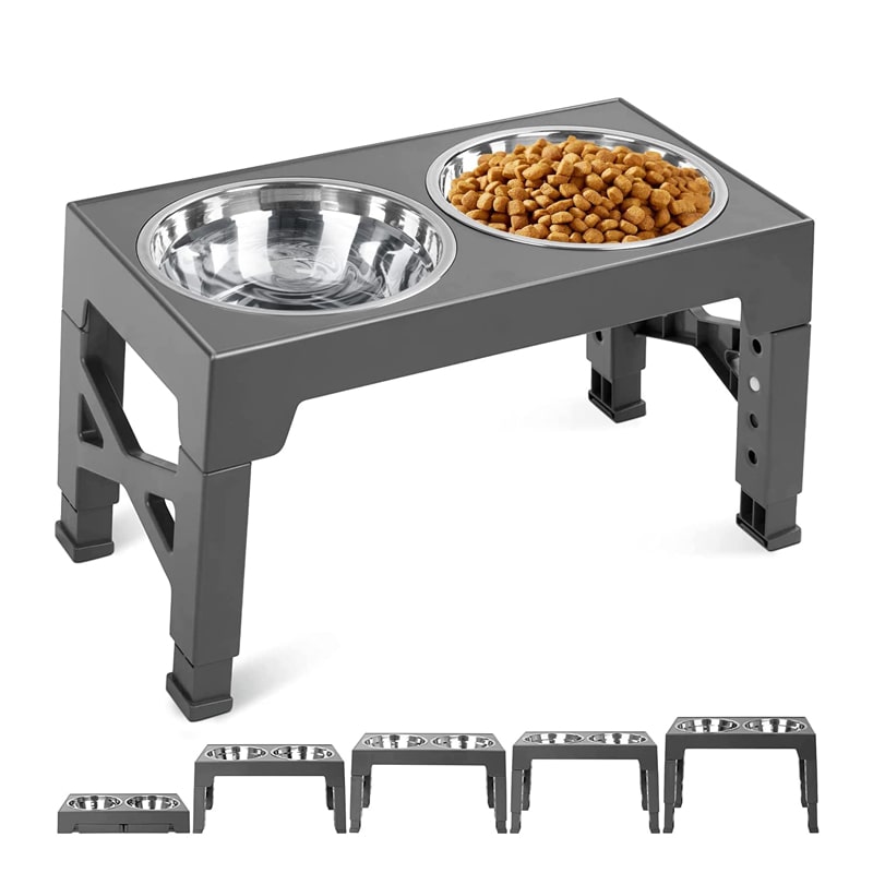 Adjustable Elevated Dog Bowls