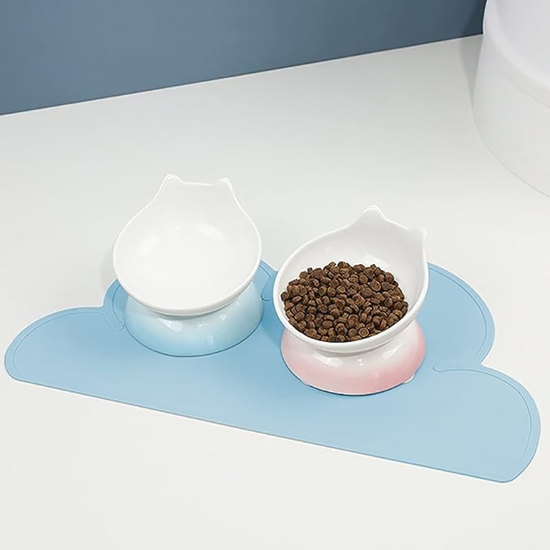 Pet Puppy Silicone Feeding Food Mat Dog Cat Non Slip Bowl