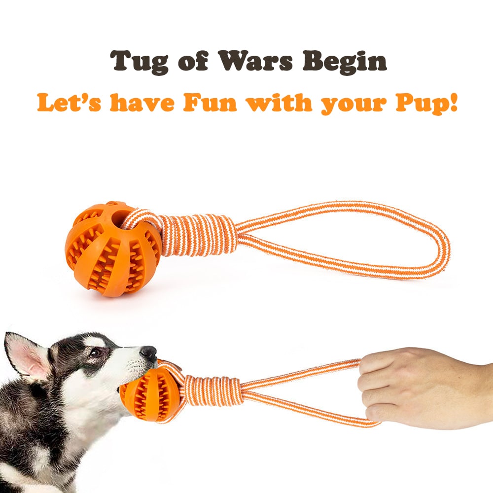 2 Pack Dog Fleece Rope Toy Tug Pet Interactive Cotton Chew Toy