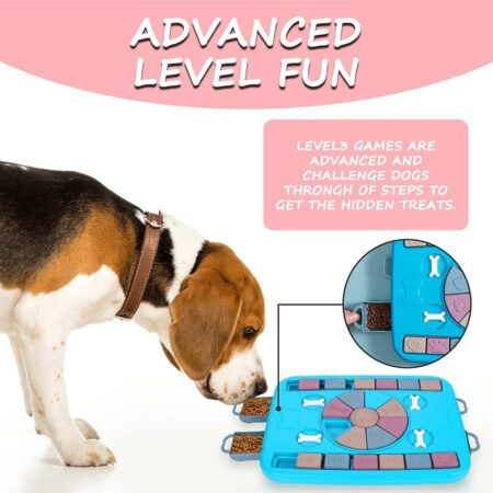 Advanced Interactive Puzzle Toy with Treat Dispenser for IQ Training Mental  Enrichment & Brain Stimulating