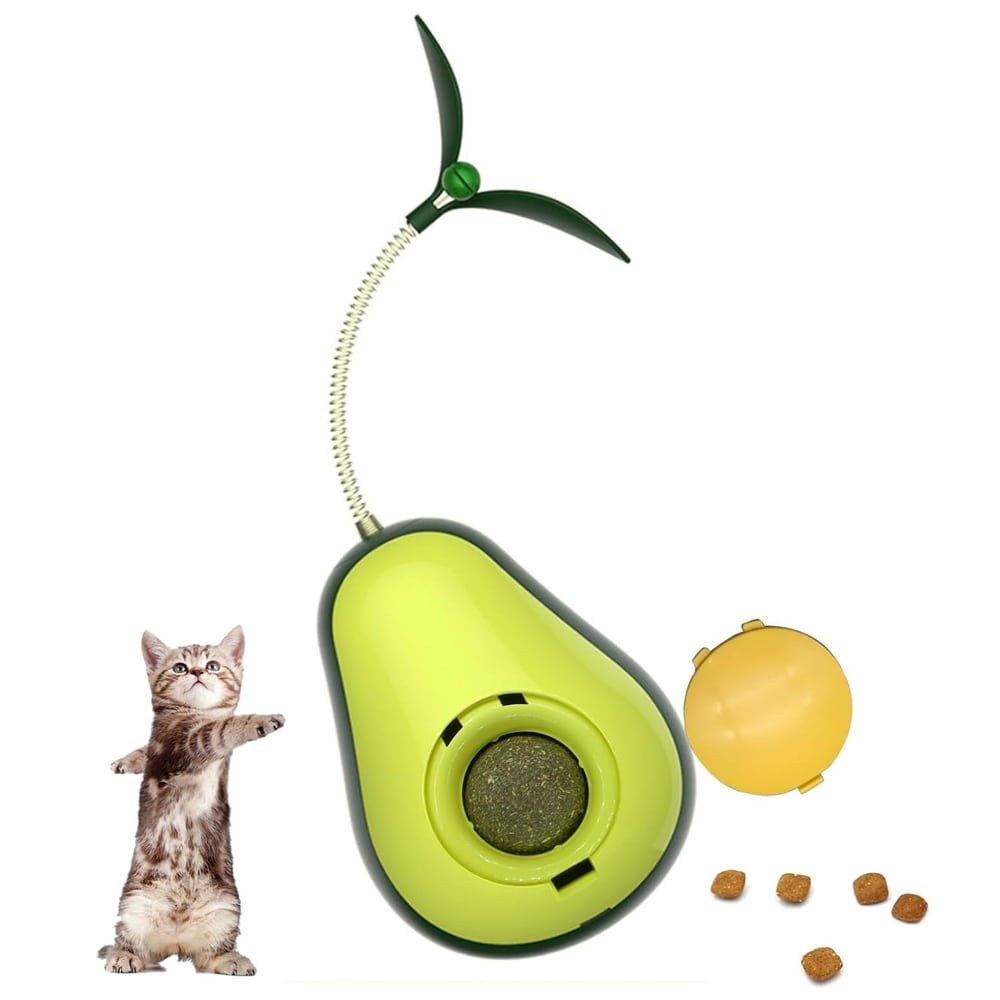 Avocado 360​​​° Tumblr Cat Treat Dispenser Toy Enrichment